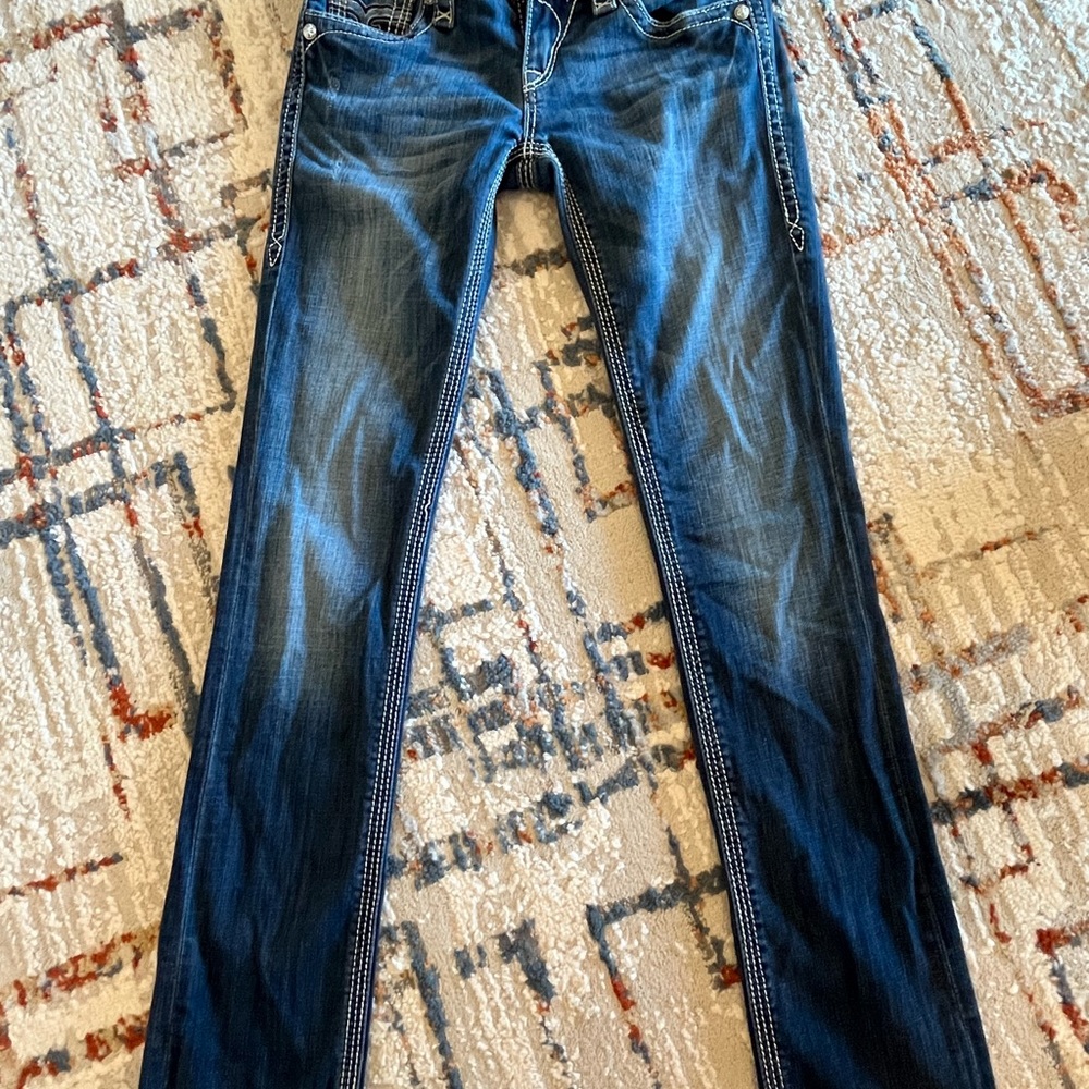 Rock Revival Cameron Style Straight Leg Jeans! Size 27 -slim fit